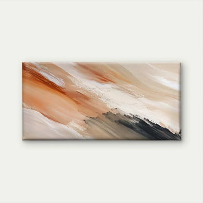 Abstract Earthy Tones Wall Art Canvas Office Home Room Framed 120x60cm - Bella Home Decor