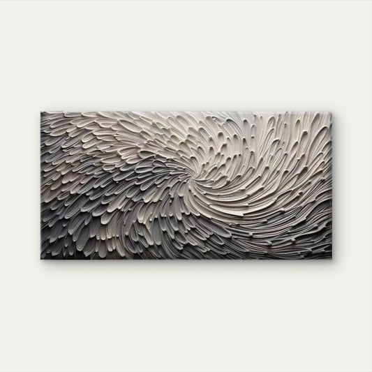 Feathered Motion Wall Art Canvas Office Home Room Framed 120x60cm