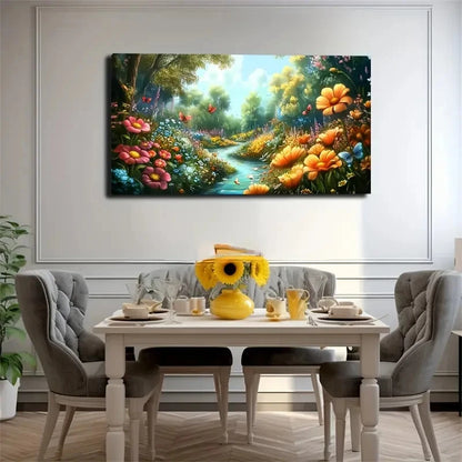 Life And Nature Scene Natural Wall Art Canvas Office Home Room Framed 120x60cm