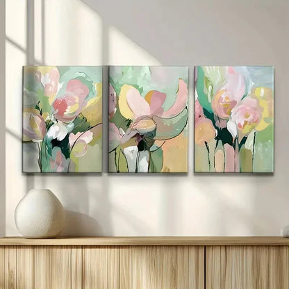 3pcs Wonderland Canvas Snowy Forest Wall Art Set Canvas Unframed - High Quality Print 100% Australian Made Wall Canvas