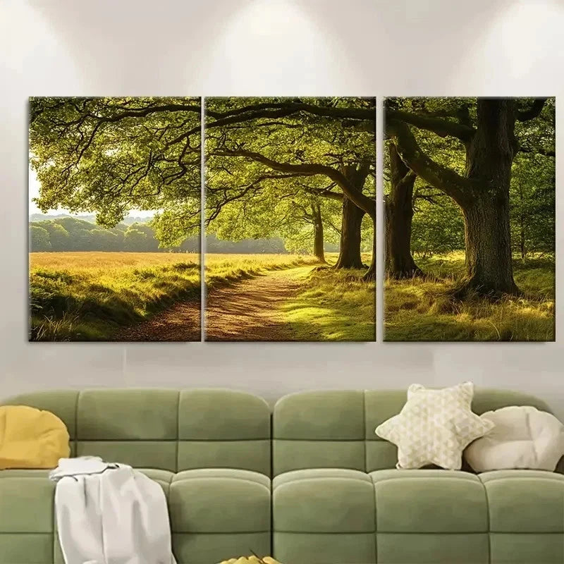 3pcs Burnham Beeches Burnham Print TO    Wall Art Set Canvas Framed 50x70cm - High Quality Print 100% Australian Made Wall Canvas Ready to Hang - Bella Home Decor