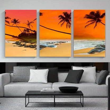 3pcs Modern Seascape Wall Art Canvas Unframed - High Quality Print 100% Australian Made Wall Canvas