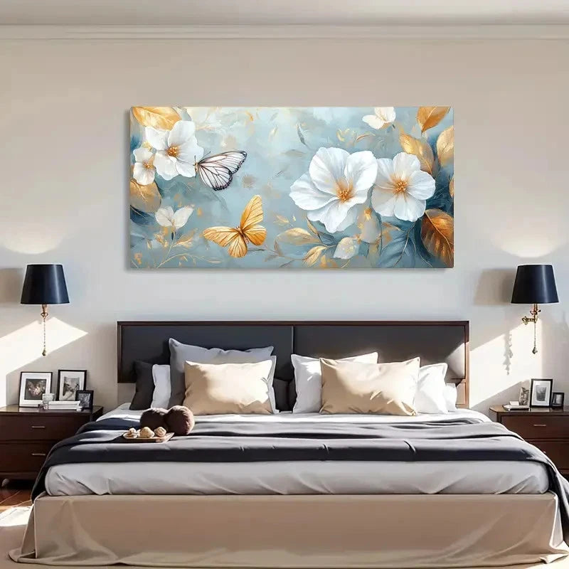 Nature-Inspired Accents Wall Art Canvas Office Home Room Framed 120x60cm