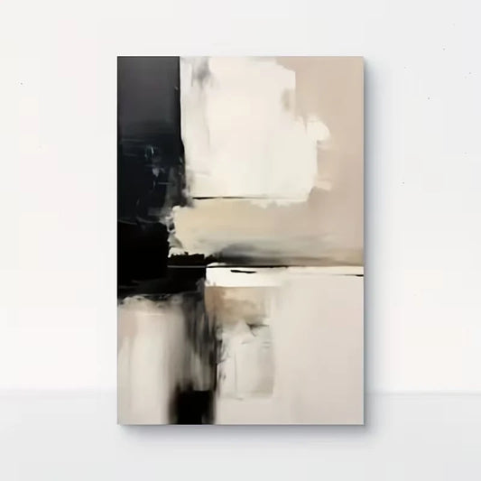 White, Black & Gray Color Palette 60x90cm Metal Print Ready to Hang