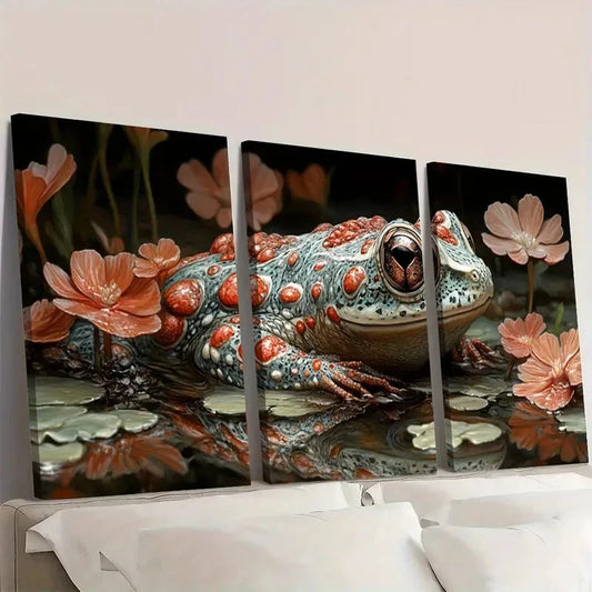 3pcs Reticulated Ribboneer Fine Art KJ Wall Art Set Canvas Framed 60x90cm - High Quality Print 100% Australian Made Wall Canvas Ready to Hang