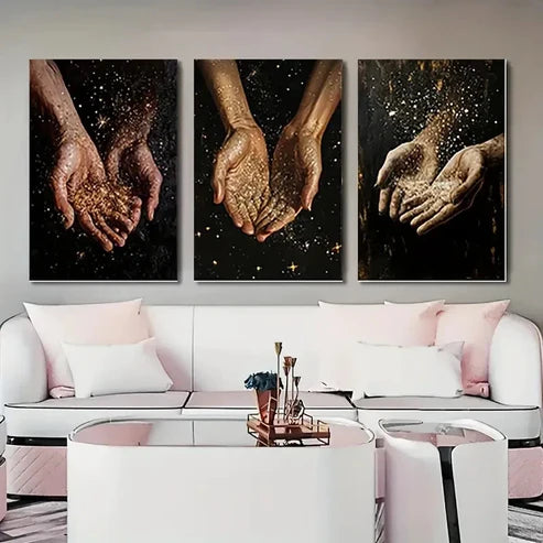 3pcs Kitchen Dorm Corridor Wall Art Canvas Unframed - High Quality Print 100% Australian Made Wall Canvas