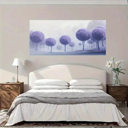 Misty Forest Fantasy Wall Art Canvas Office Home Room Framed 120x60cm