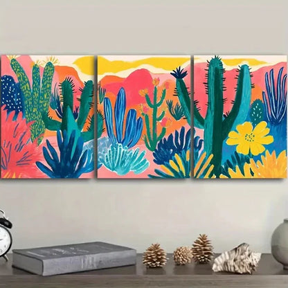 3pcs Luxurious, Mushroom Garden Wall Art Set Canvas Unframed - High Quality Print 100% Australian Made Wall Canvas