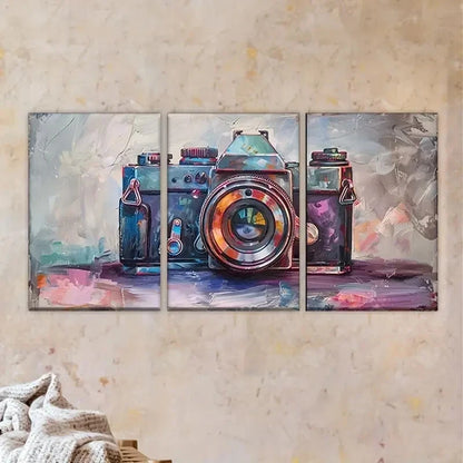 3pcs Colorful Abstract Photograph Wall Art Set Canvas Framed 60x90cm - High Quality Print 100% Australian Made Wall Canvas Ready to Hang - Bella Home Decor