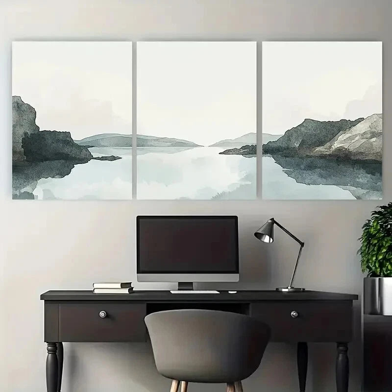 3pcs Galway Ireland Travel Illustration Metal Print Ready to Hang Art - Bella Home Decor
