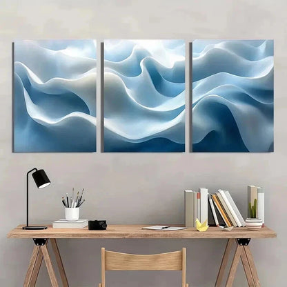 3pcs Geometric Minimalist Design with White Wall Art Set Canvas Framed 50x70cm - High Quality Print 100% Australian Made Wall Canvas Ready to Hang - Bella Home Decor