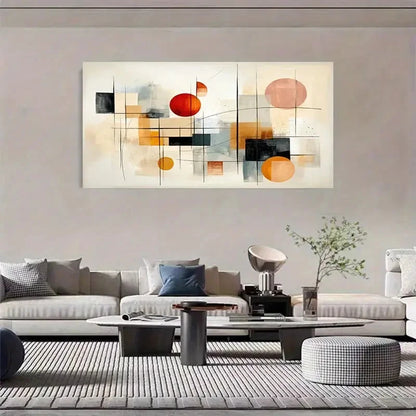 Minimalist Geometric Shapes Wall Art Canvas Office Home Room Framed 120x60cm