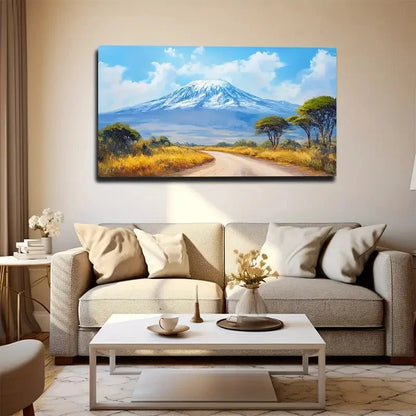 Large Kilimanjaro Wall Art Canvas Office Home Room Framed 120x60cm