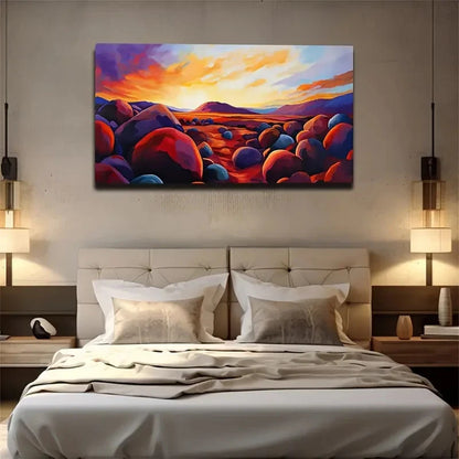 Background Beautifully Sunset Wall Art Canvas Office Home Room Framed 120x60cm