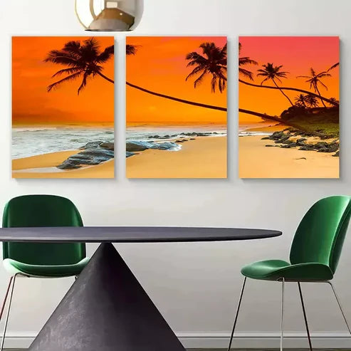 3pcs Modern Seascape Wall Art Canvas Unframed - High Quality Print 100% Australian Made Wall Canvas