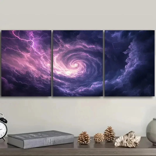 3pcs A tornado Wall Art Set Canvas Framed 40x60cm - High Quality Print 100% Australian Made Wall Canvas Ready to Hang