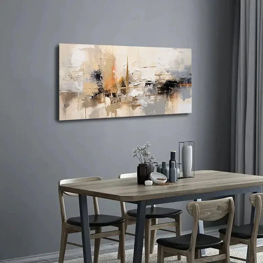Light Pink Abstract Minimalist Wall Art Canvas Office Home Room Framed 120x60cm