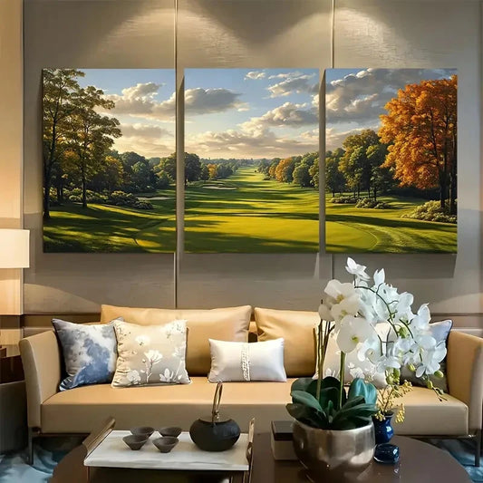 3pcs Congressional Country Club Golf Course Metal Print Ready to Hang Art