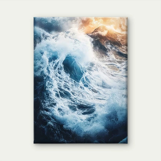 Turquoise Ocean Water 60x90cm Metal Print Ready to Hang