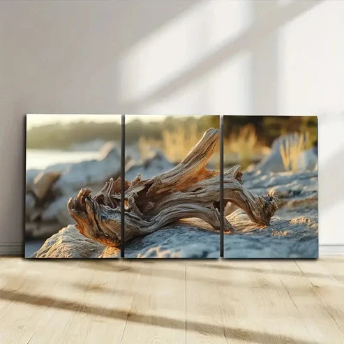 3pcs Modern Beach Landscape Wall Art Set Canvas Unframed - High Quality Print 100% Australian Made Wall Canvas