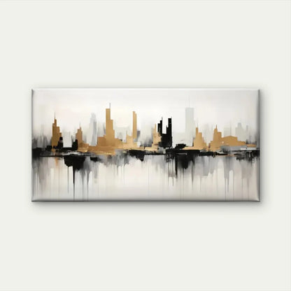 Urban Landscape Abstract Wall Art Canvas Office Home Room Framed 120x60cm