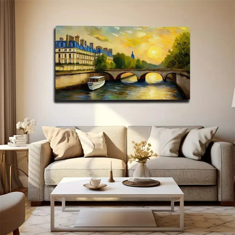 Laid Back European Wall Art Canvas Office Home Room Framed 120x60cm