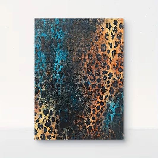 Abstract Leopard Print  60x90cm Metal Print Ready to Hang