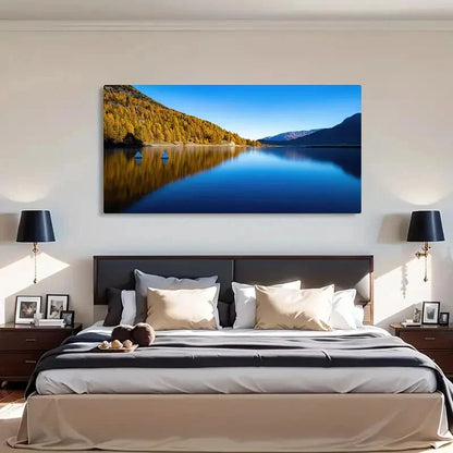 Spring & Winter Landscape Wall Art Canvas Office Home Room Framed 120x60cm