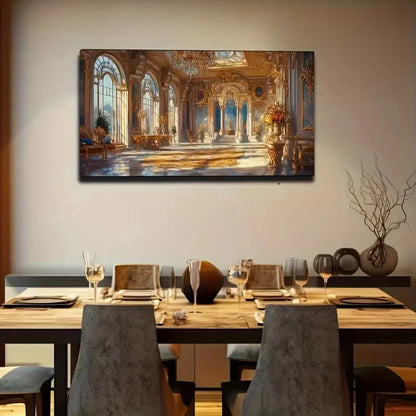 Luxurious Palace Elegant Décor Wall Art Canvas Office Home Room Framed 120x60cm