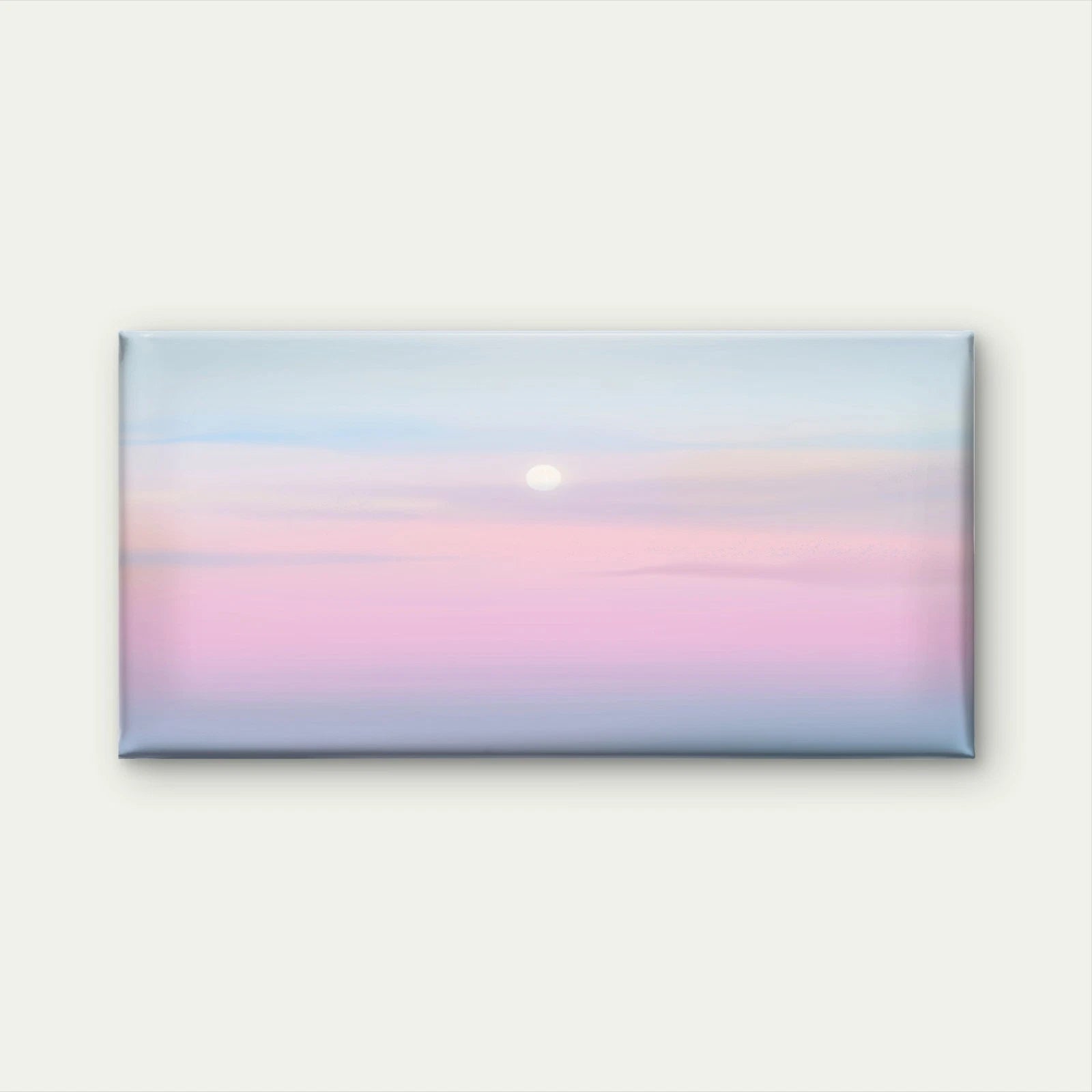 Sunset Background Pastel Sky Wall Art Canvas Office Home Room Framed 120x60cm - Bella Home Decor