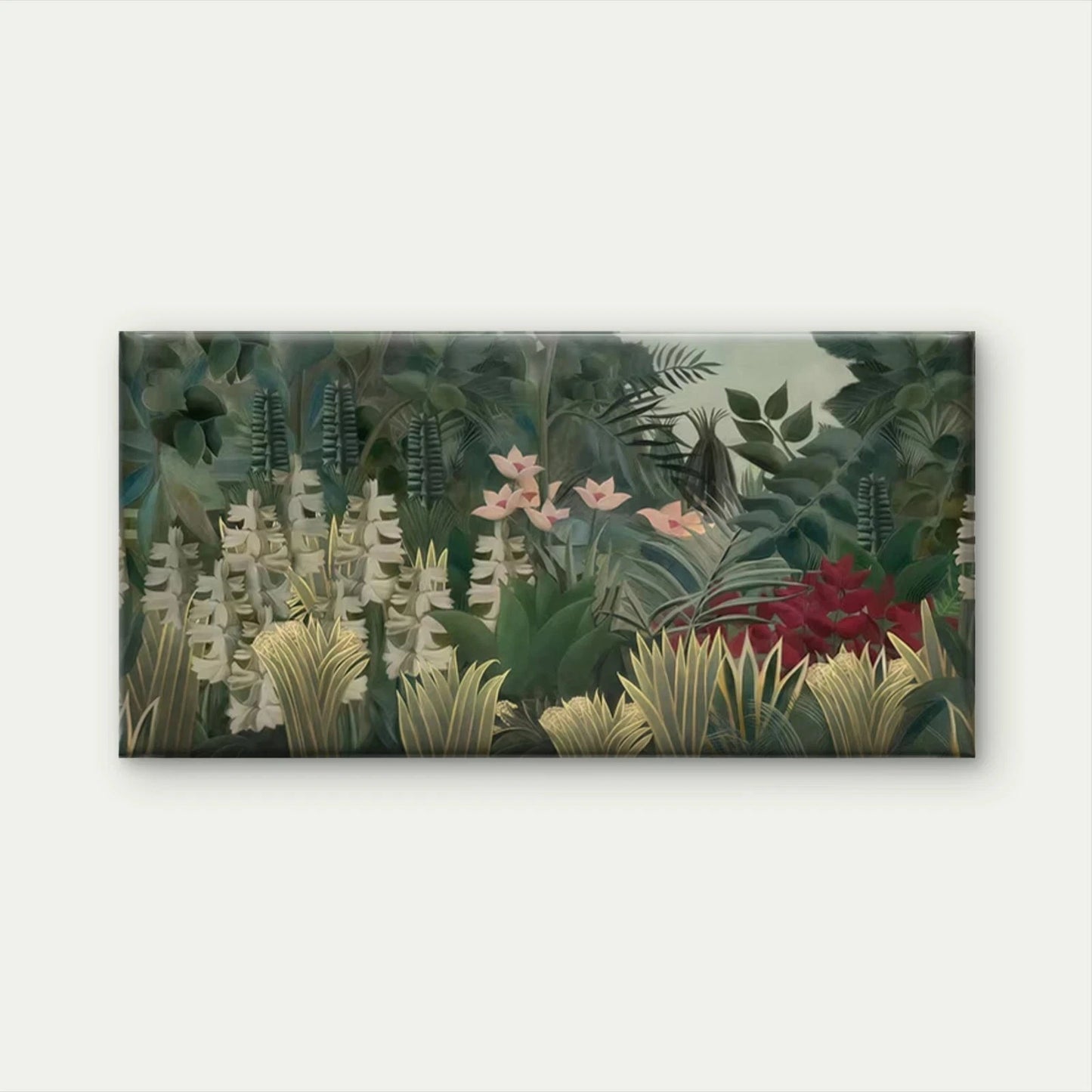 Botanical Foliage with Monstera Wall Art Canvas Office Home Room Framed 120x60cm