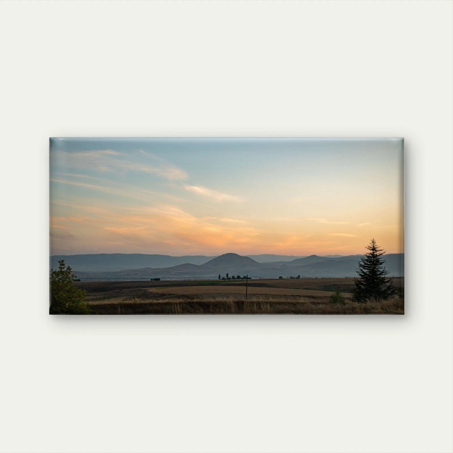 Sunset Mountain Landscape Wall Art Canvas Office Home Framed 120x60cm
