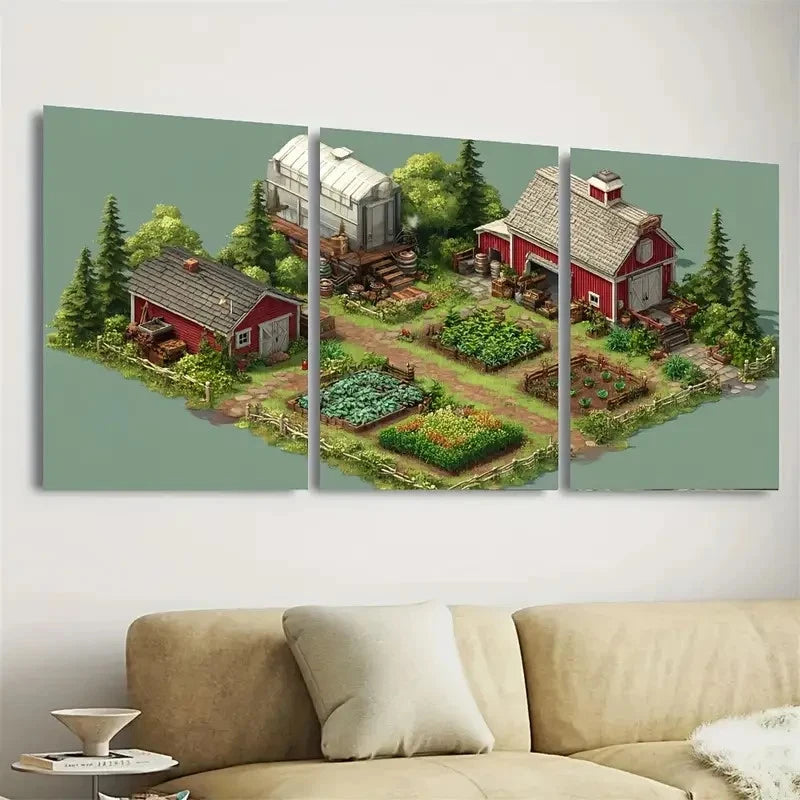 3pcs Contemporary Abstract Wall Art Set Canvas Framed 50x70cm - High Quality Print 100% Australian Made Wall Canvas Ready to Hang - Bella Home Decor