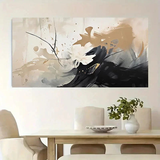 Modern Minimalist Oil Painting Wall Art Canvas Office Home Room Framed 120x60cm
