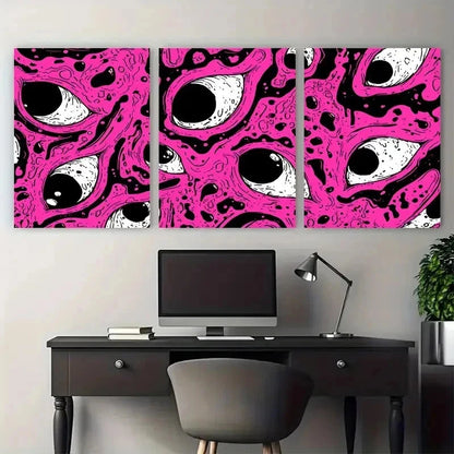 3pcs Funny Crying Corner Trendy Perfect  Wall Art Set Canvas Framed 60x90cm - High Quality Print 100% Australian Made Wall Canvas Ready to Hang - Bella Home Decor