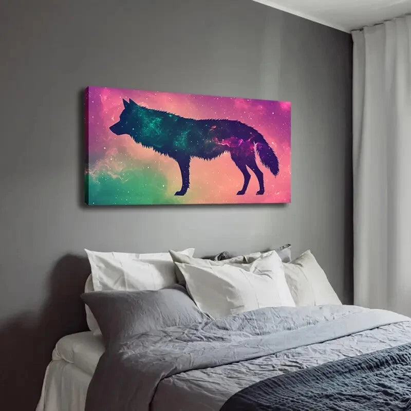 Vibrant Galaxy-Inspired Design Wall Art Canvas Office Home Room Framed 120x60cm - Bella Home Decor