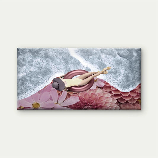 Surreal Spa Swimming Pool Wall Art Canvas Office Home Room Framed 120x60cm