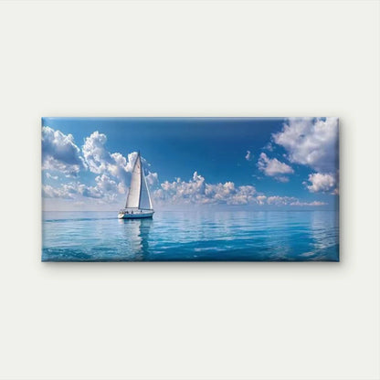 Sailboat Nautical Theme Wall Art Canvas Office Home Room Framed 120x60cm