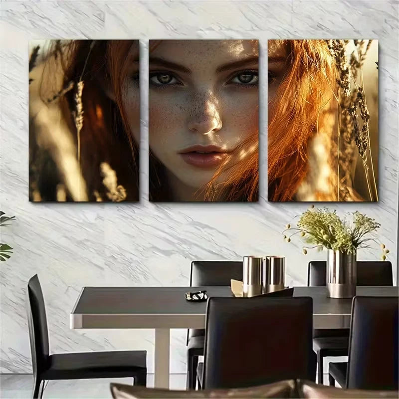 3pcs Samantha Alt Metal Print Ready to Hang Art