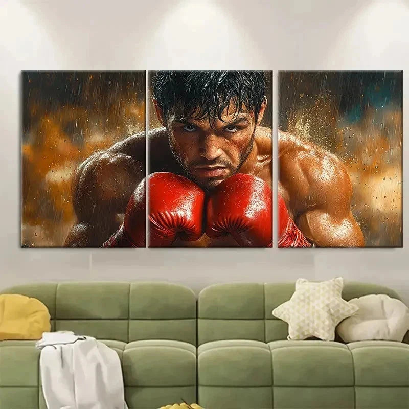 3pcs Action Scenes with Dramatic WT    Wall Art Set Canvas Framed 40x60cm - High Quality Print 100% Australian Made Wall Canvas Ready to Hang - Bella Home Decor