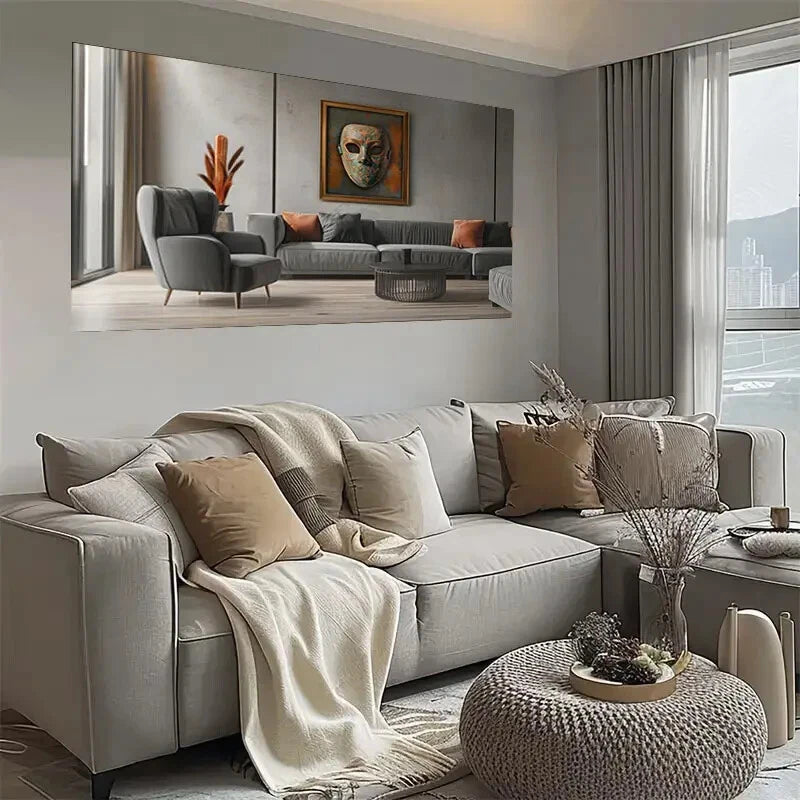 Modern Abstract Textured Wall Art wall canvas office home room framed 120x60cm - Bella Home Decor