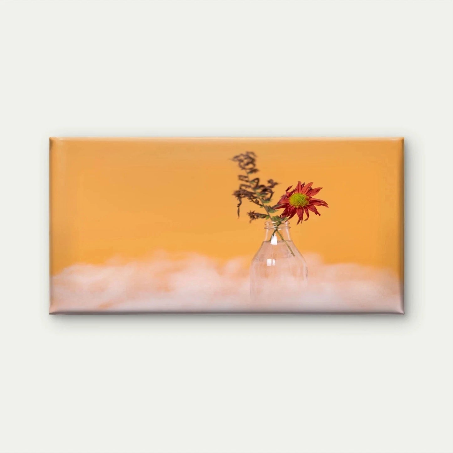 Pollution Concept With Plant Wall Art Canvas Office Home Room Framed 120x60cm