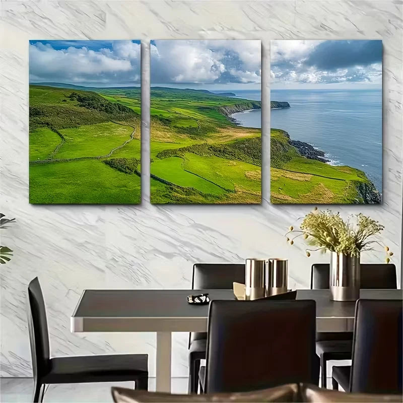 3pcs Raad Ny Foillan Trail Metal Print Ready to Hang Art