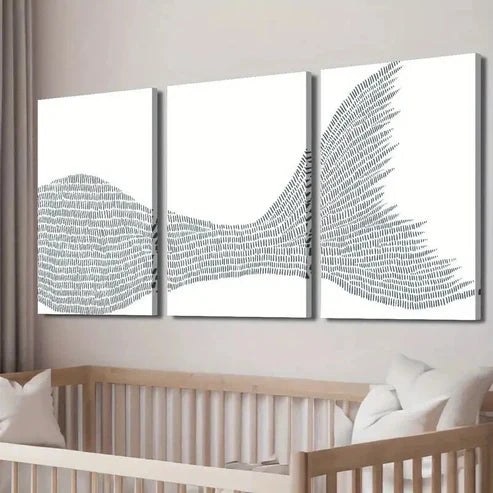 3pcs Mermaid Tail Sea Creature Illustration Wall Art Set Canvas Unframed - High Quality Print 100% Australian Made Wall Canvas