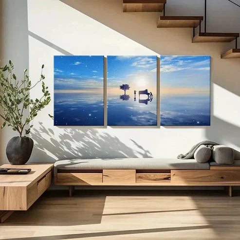3pcs Japanese Classic Anime Piano Violin Music Wall Art Canvas Unframed - High Quality Print 100% Australian Made Wall Canvas