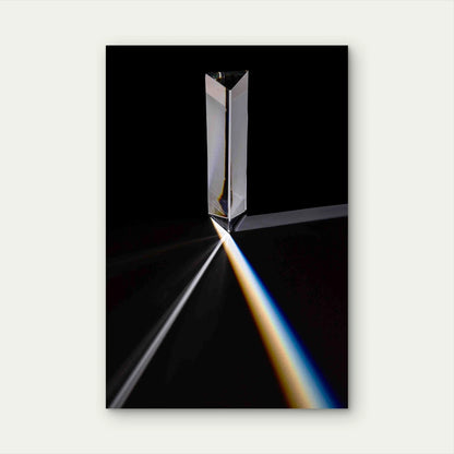 Prism Light Deflection 40x60cm Metal Print Ready to Hang - Bella Home Decor
