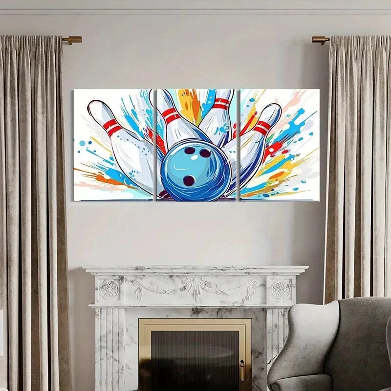 3pcs Abstract Art Vintage Wall Art Painting Metal Print Ready to Hang Art - Bella Home Decor