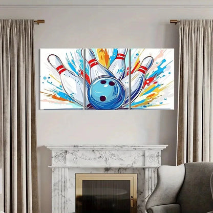 3pcs Abstract Art Vintage Wall Art Painting Metal Print Ready to Hang Art - Bella Home Decor