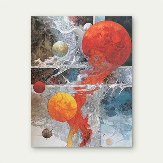 Abstract Art for Genesis 40x60cm Metal Print Ready to Hang
