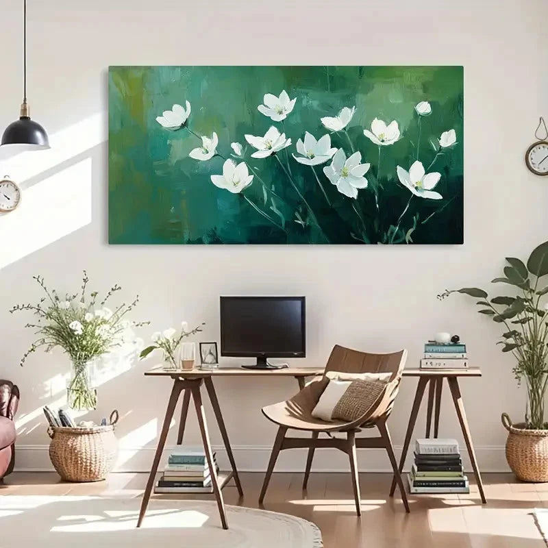 Roses Bouquet Floral Deco Wall Art Canvas Office Home Room Framed 120x60cm - Bella Home Decor